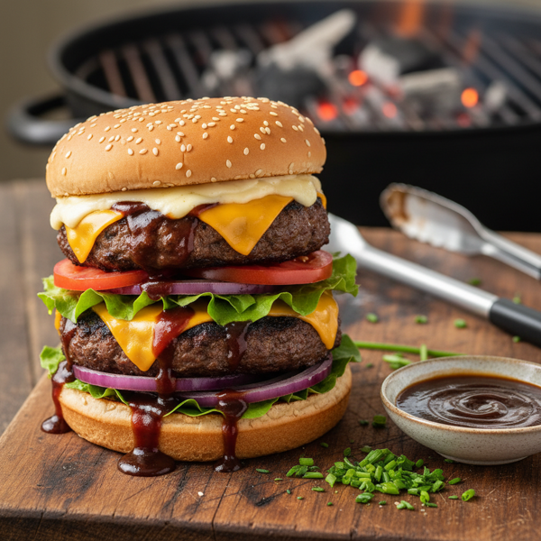 A-1 Savory Grilled Burgers recipe
