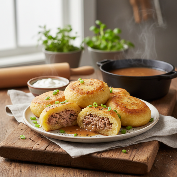 Acadian Stuffed Potato Dumplings recipe