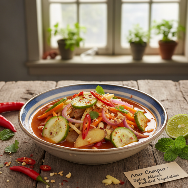 Acar Campur: Spicy Mixed Pickled Vegetables recipe