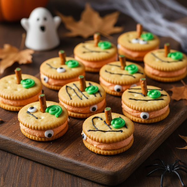Adorable Halloween Ritz Pumpkin Cookies recipe