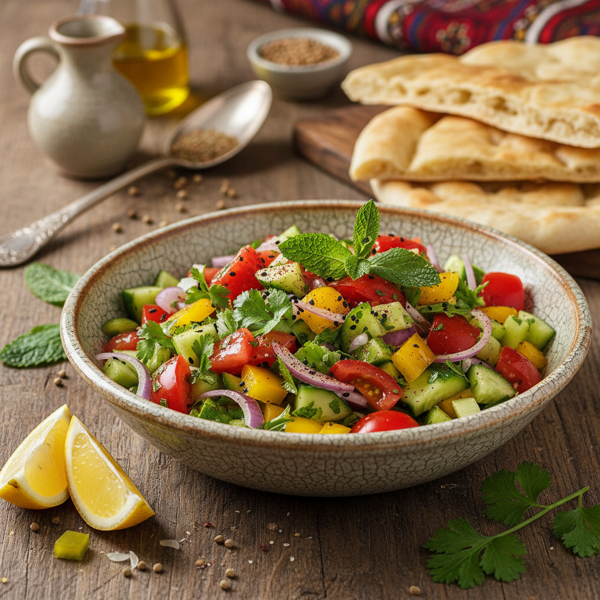 Afghan Fresh Vegetable Medley Salad recipe