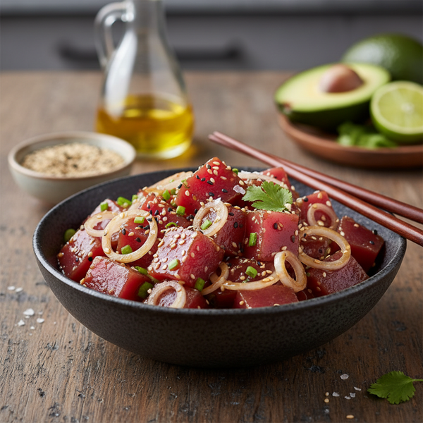 Ahi Poke with Sesame & Sweet Onion recipe