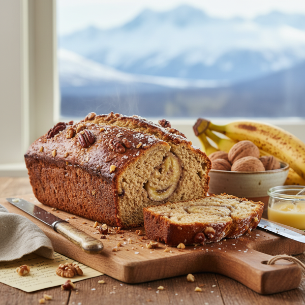 Alaskan Sourdough Banana Nut Bread recipe