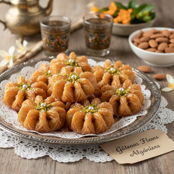 Algerian Sweet Flower Treats recipe