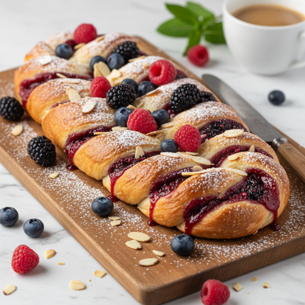 Almond Berry Danish Braid recipe