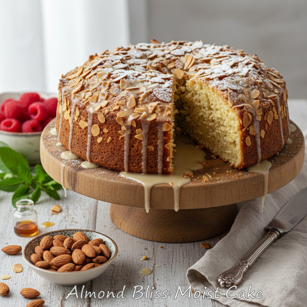 Almond Bliss Moist Cake recipe