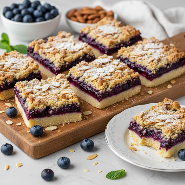 Almond Blueberry Delight Bars recipe