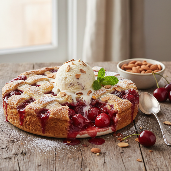 Almond Cherry Delight Cobbler recipe