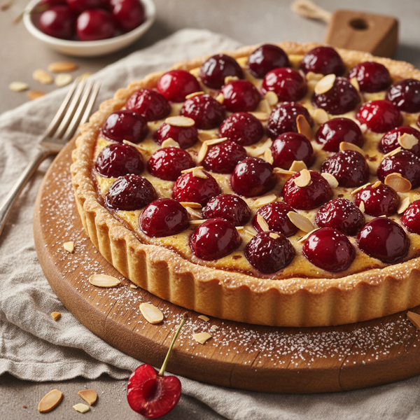 Almond Cherry Delight Tart recipe
