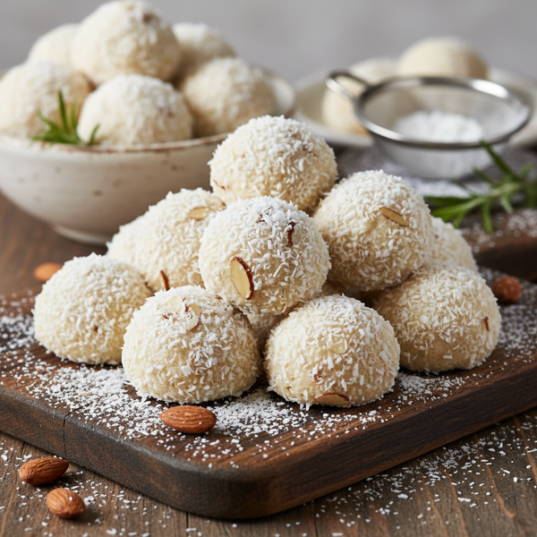 Almond Coconut Snowballs recipe