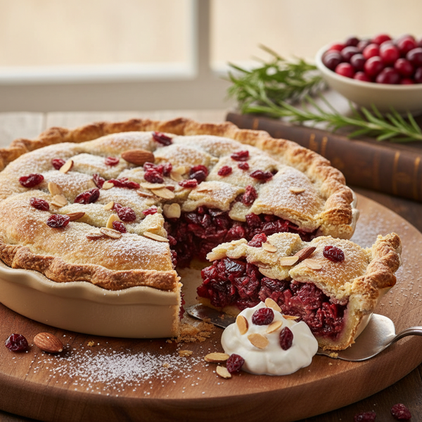 Almond Cranberry Delight Pie recipe