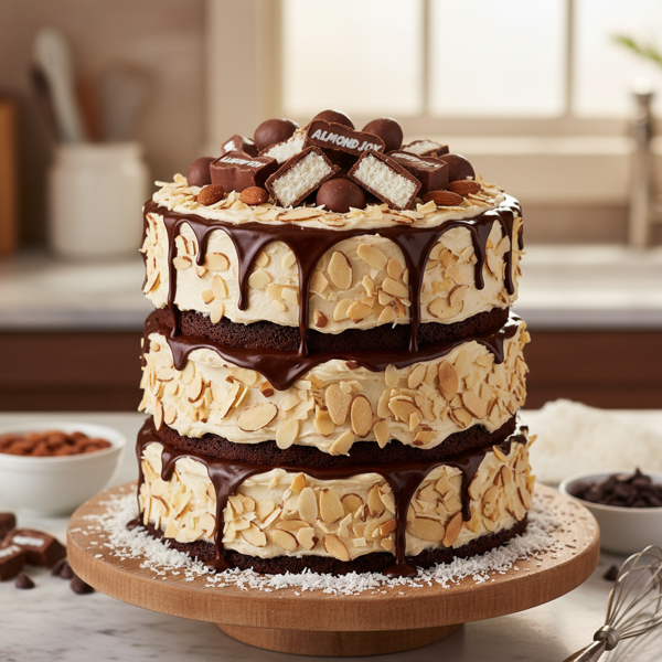 Almond Joy Indulgence Cake recipe