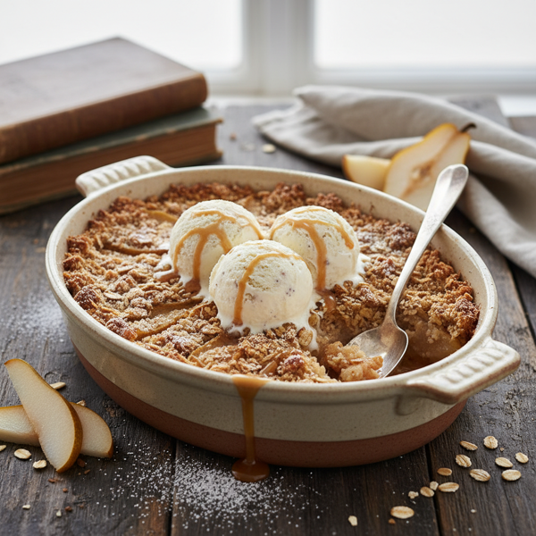 Almond Pear Crisp Delight recipe