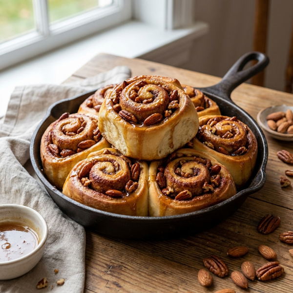 Almond Pecan Schnecken Rolls recipe