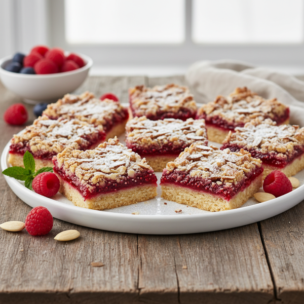 Almond Raspberry Delight Bars recipe