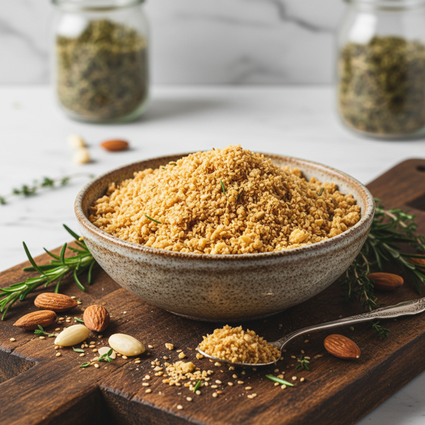 Almond & Sesame Vegan Parmesan recipe