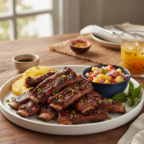 Aloha-Style Grilled Kalbi Beef Ribs recipe