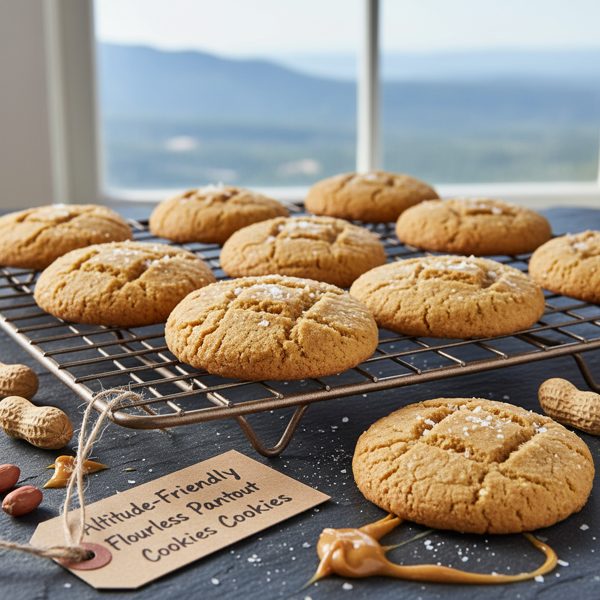 Altitude-Friendly Flourless Peanut Butter Cookies recipe