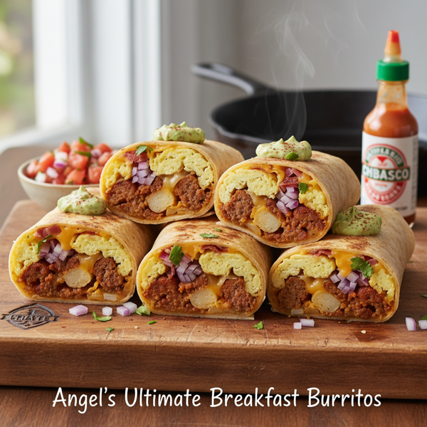Angel's Ultimate Breakfast Burritos recipe