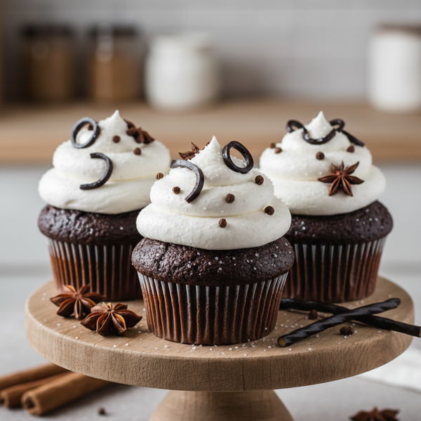 Anise-Licorice Delight Cupcakes with Fluffy Frosting recipe