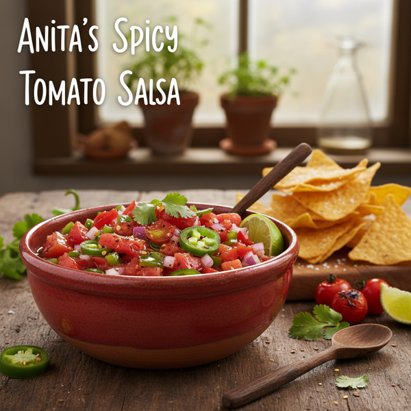 Anita's Spicy Tomato Salsa recipe