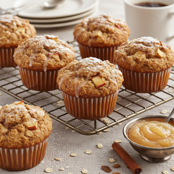 Apple Cinnamon Oat Bran Muffins recipe
