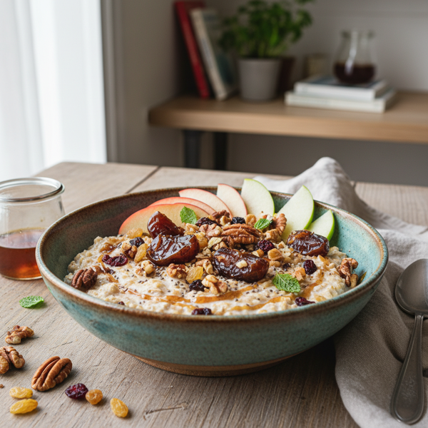 Apple Date Delight Breakfast Bowl recipe