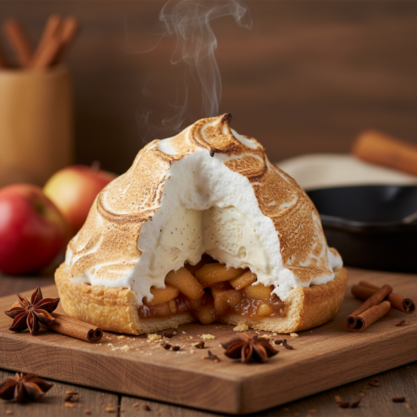 Apple Pie Baked Alaska Delights recipe