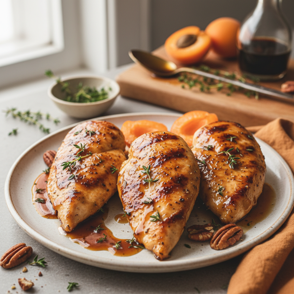 Apricot-Balsamic Glazed Chicken Breasts recipe