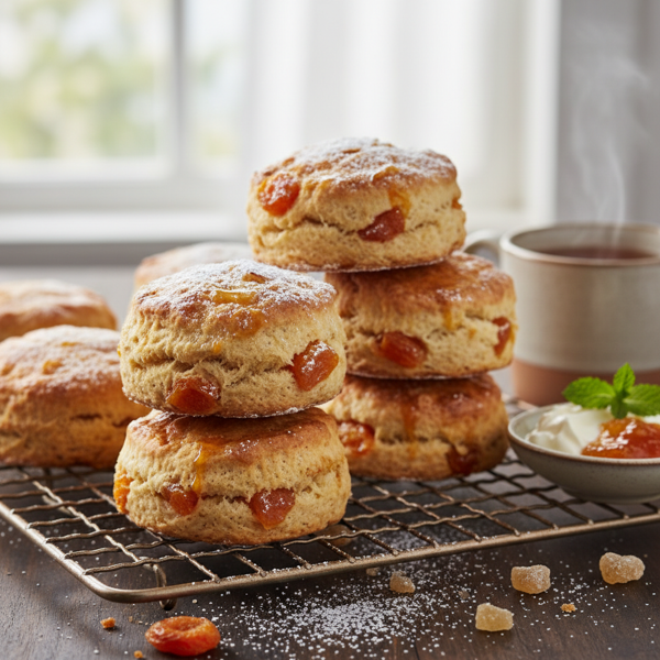 Apricot-Ginger Delight Scones recipe