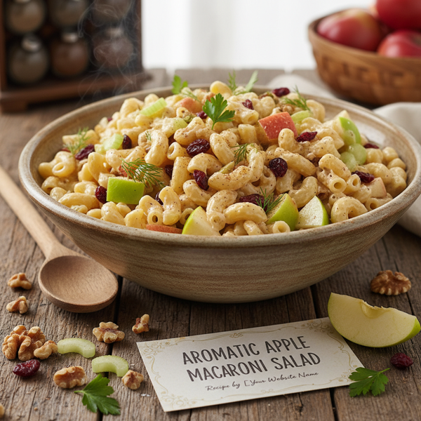 Aromatic Apple Macaroni Salad recipe