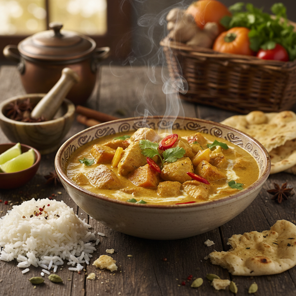 Aromatic Chicken & Pumpkin Coconut Curry recipe