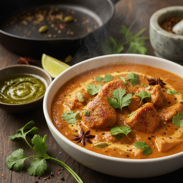 Aromatic Keto Butter Chicken with Cilantro Infusion recipe