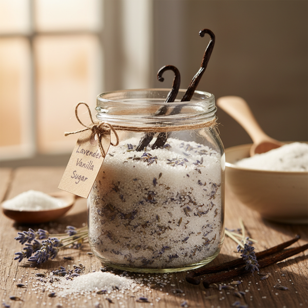Aromatic Lavender Vanilla Infused Sugar recipe