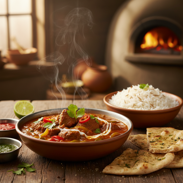 Aromatic Low-Fat Lamb or Beef Balti Curry recipe