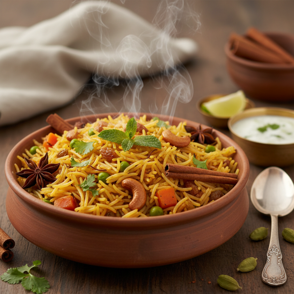 Aromatic Peas and Carrot Pilaf Delight recipe