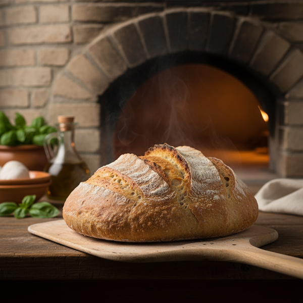 Artisan Italian Bread Baked in Oven recipe