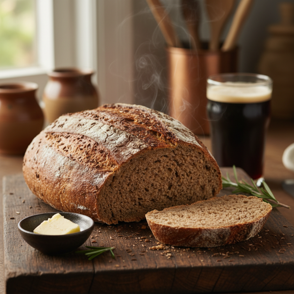 Artisan Rye Beer Bread with Caraway recipe