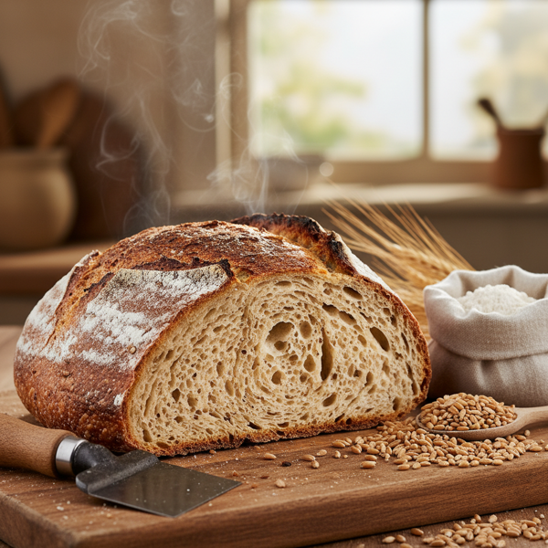 Artisan Sourdough Bread with Whole Wheat Infusion recipe