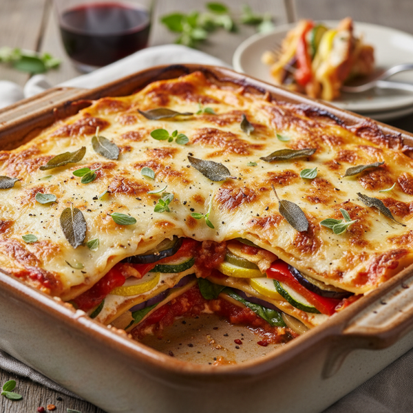 Artisan Veggie Layered Lasagna recipe