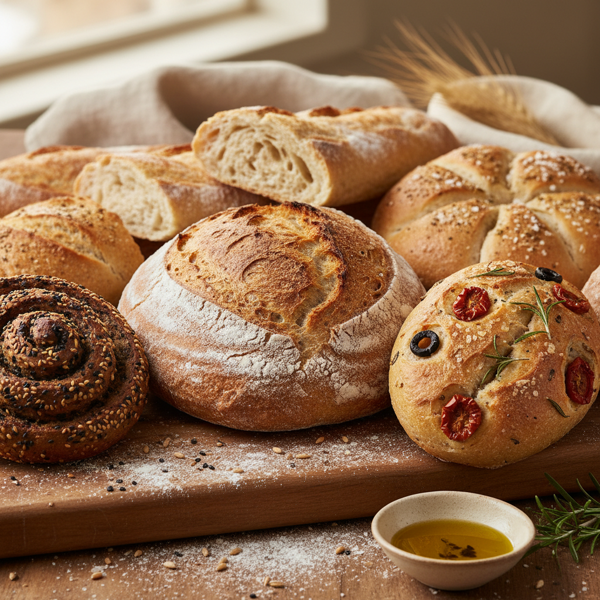 Artisanal Crusty Bread with Flavorful Variations recipe
