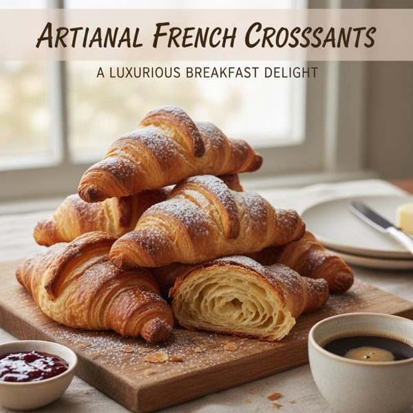 Artisanal French Croissants: A Luxurious Breakfast Delight recipe