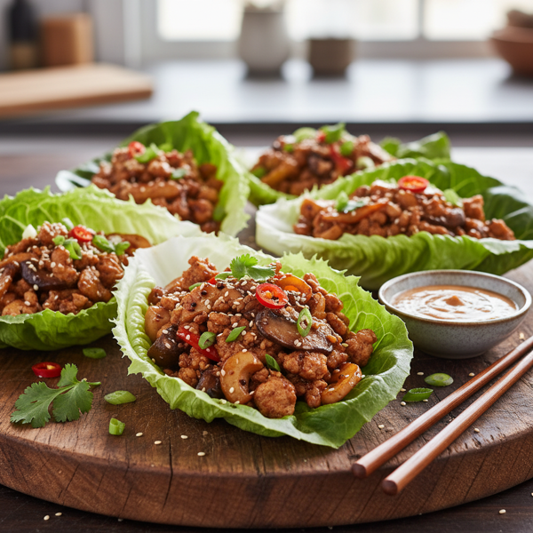 Asian-Inspired Chicken Lettuce Cups recipe