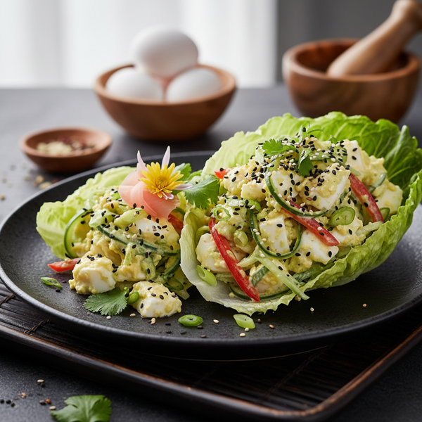 Asian-Inspired Low-Carb Egg Salad Delight recipe