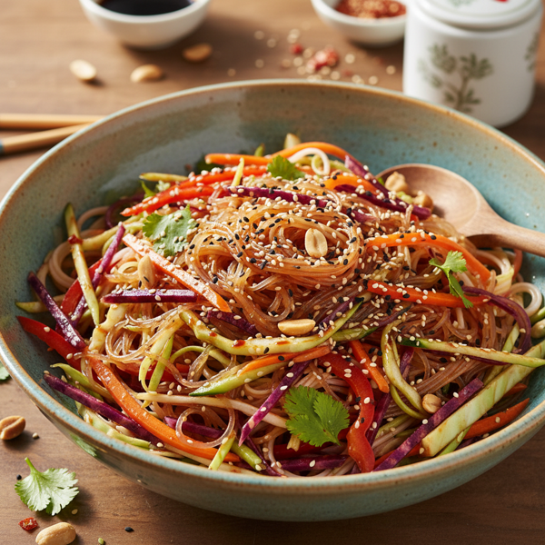 Asian-Inspired Noodle Salad with Sesame and Carrots recipe