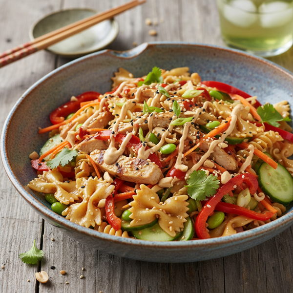 Asian Fusion Pasta Salad recipe