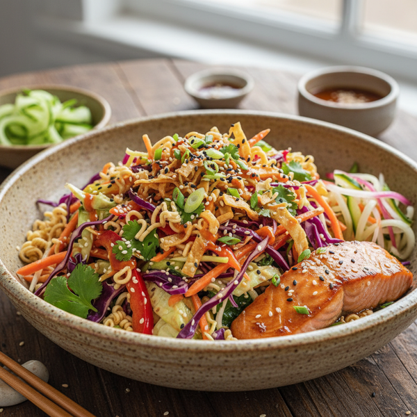 Asian Fusion Ramen Slaw Salad recipe
