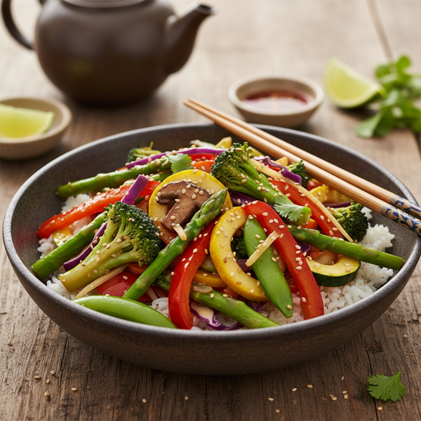Asian Fusion Vegetable Stir-Fry recipe