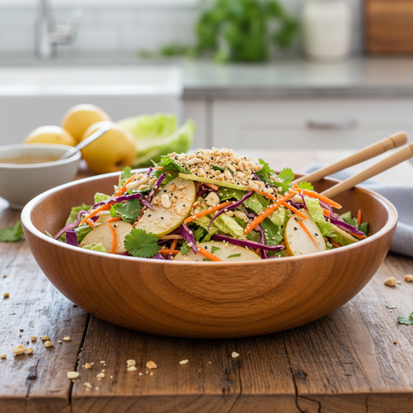 Asian Pear and Cabbage Crunch Salad recipe