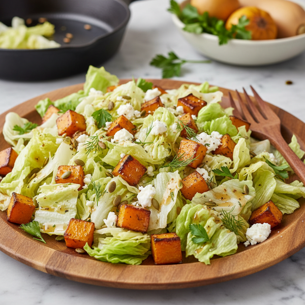 Aunt Baby's Wholesome Roasted Butternut and Iceberg Salad recipe